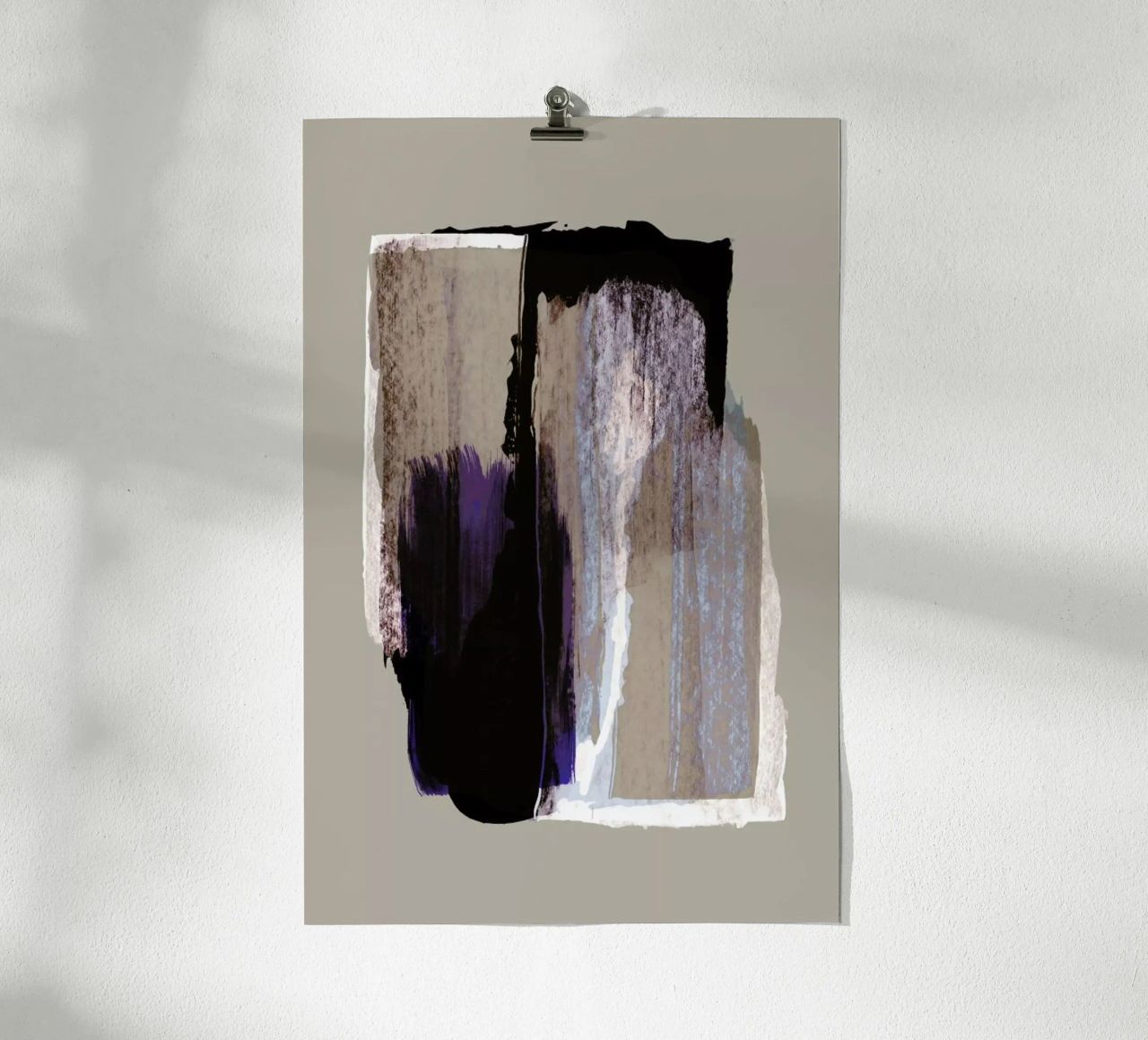 Abstract Brush Strokes 72Y poster by Mareike Böhmer