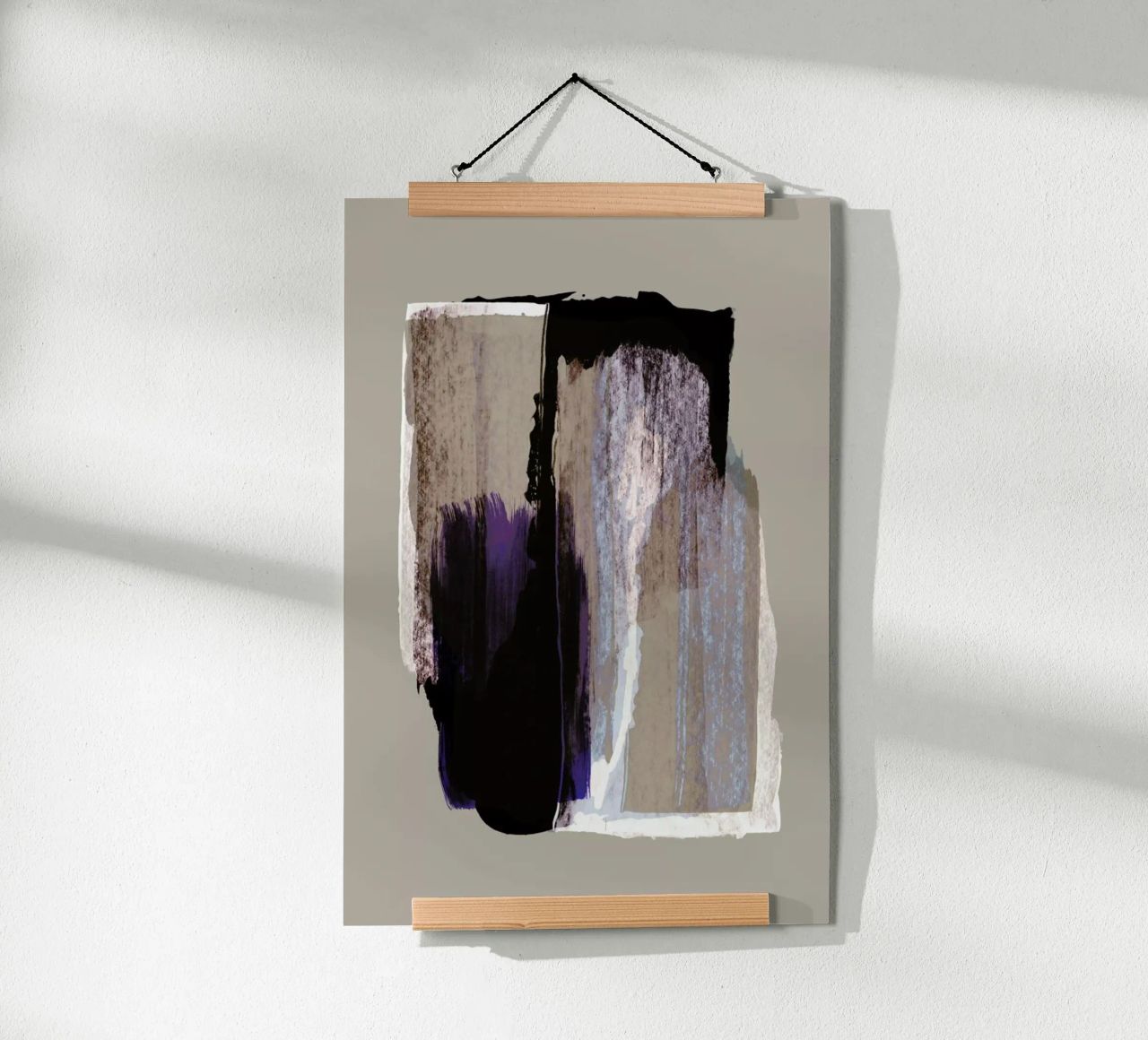 Abstract Brush Strokes 72Y poster by Mareike Böhmer