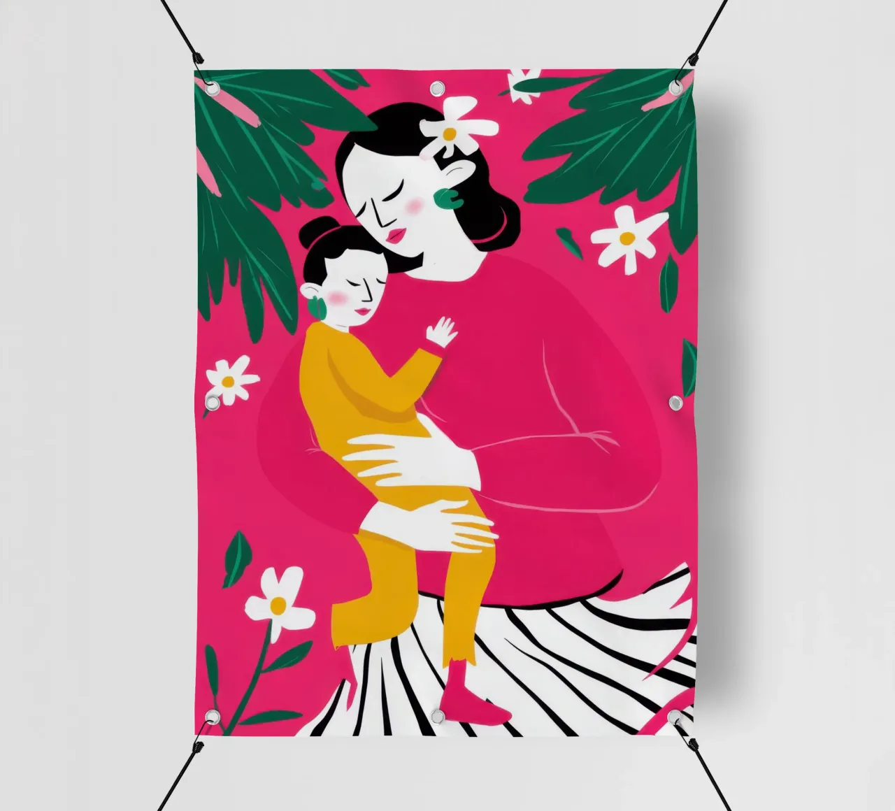 Abbraccio floreale telo in pvc da Marigold Tiga