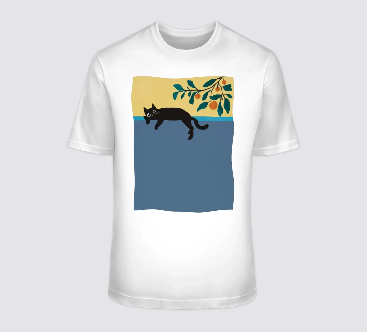 Zweig der schlafenden Katze T-Shirt von Stone Decade