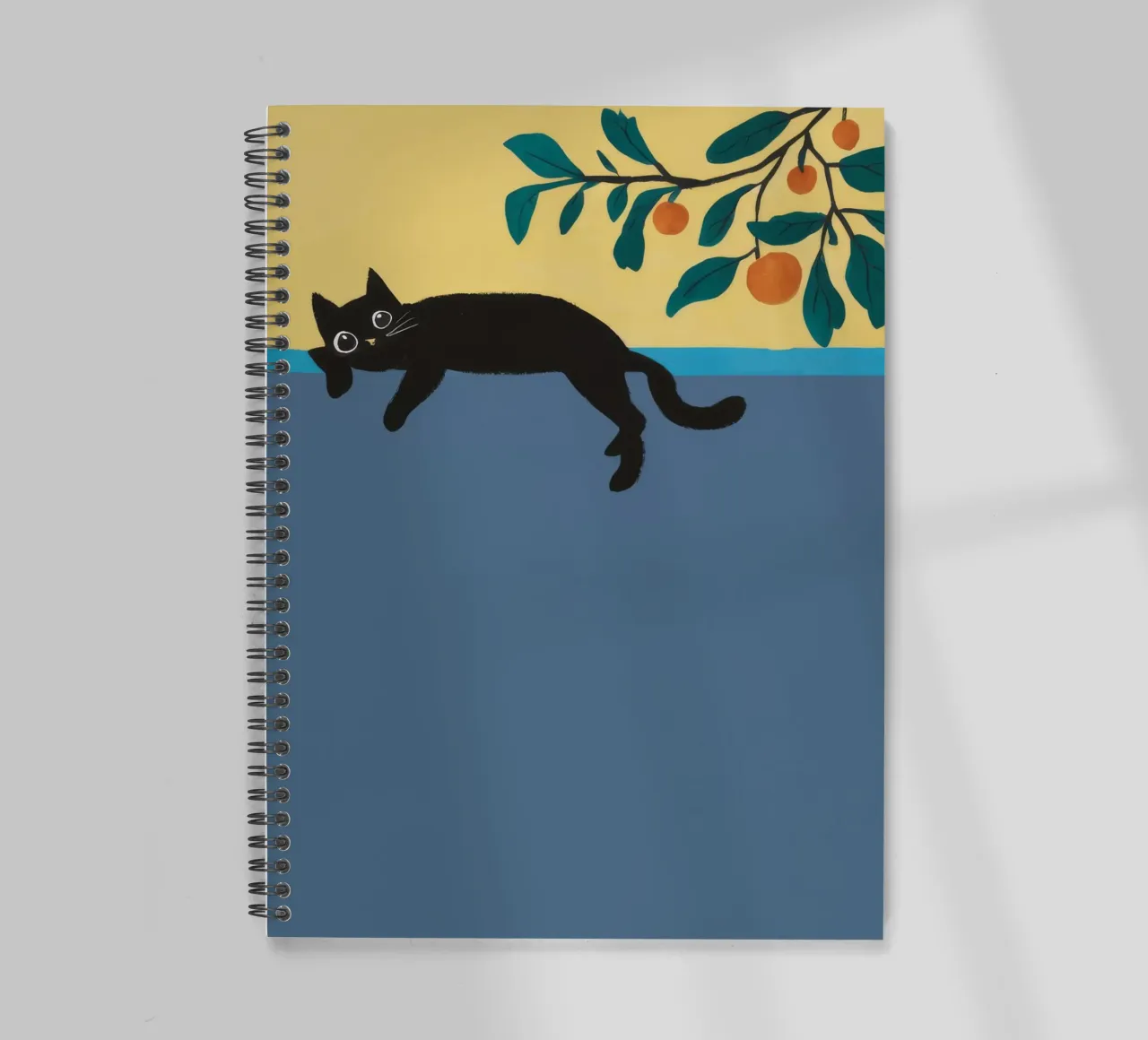 Sleeping Cat Branch spiral notebook by Stone Decade