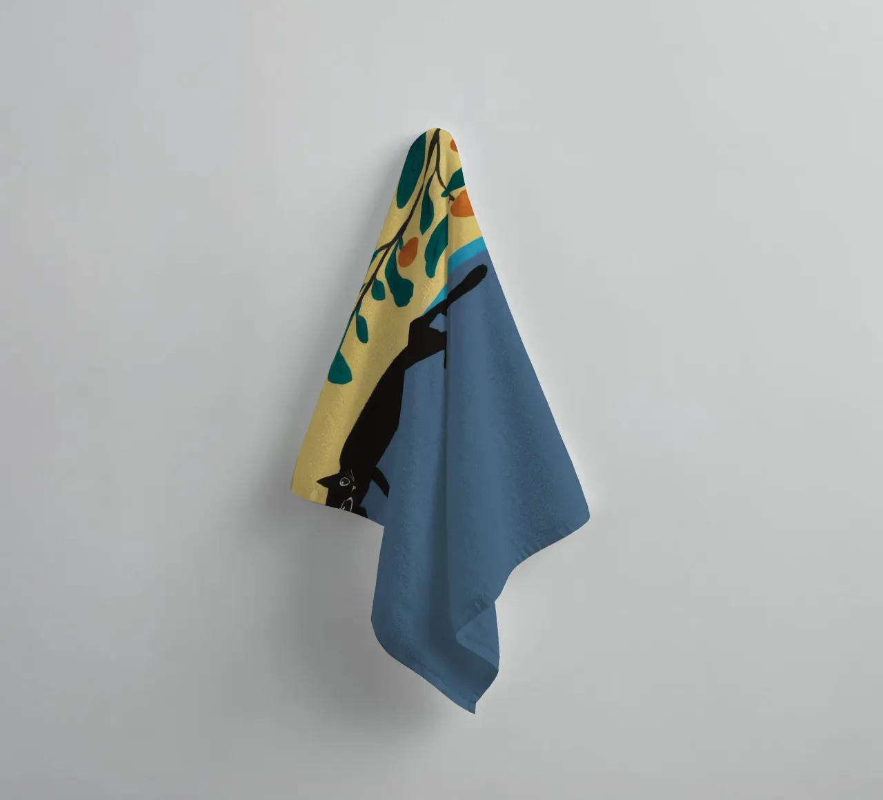 Sleeping Cat Branch towel by Stone Decade