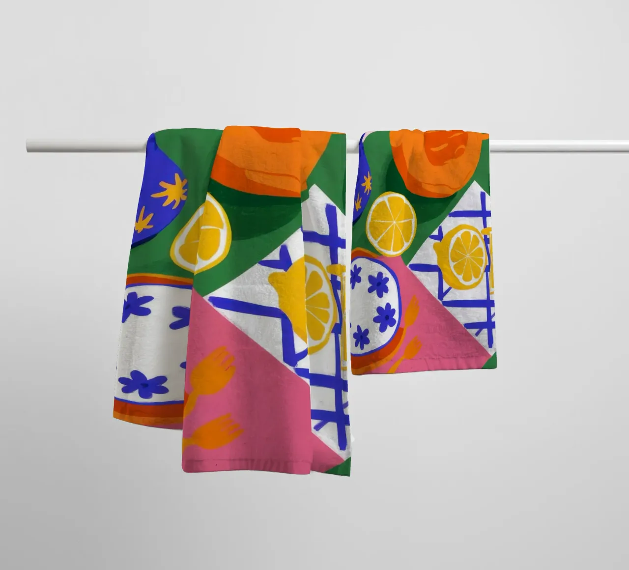 Orange Pitcher Still Life towel by Sentinel Glow