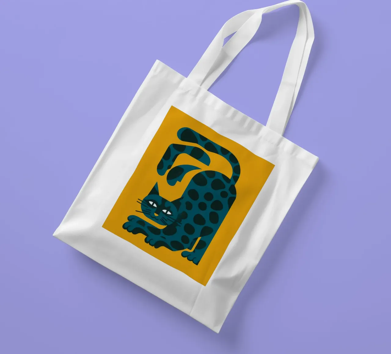 Azure Leopard Lounge tote bag by Stone Decade