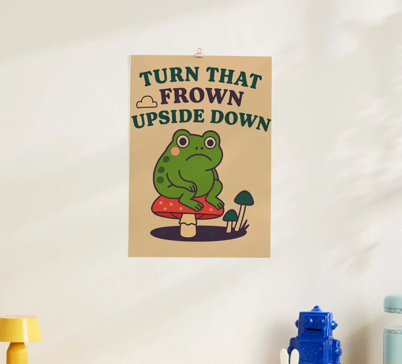 Funny Frog Turn That Frown Upside Down Hahnemühle von oneone