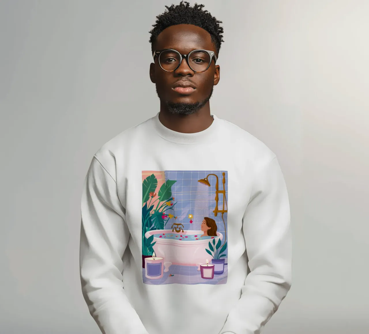 Gemeinsames Bad Serenity Sweatshirt von Pale Aura