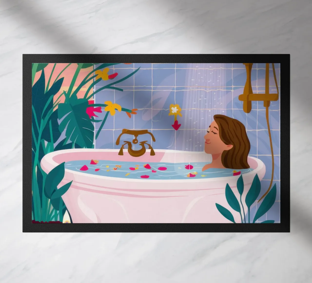 Shared Bath Serenity doormat by Pale Aura