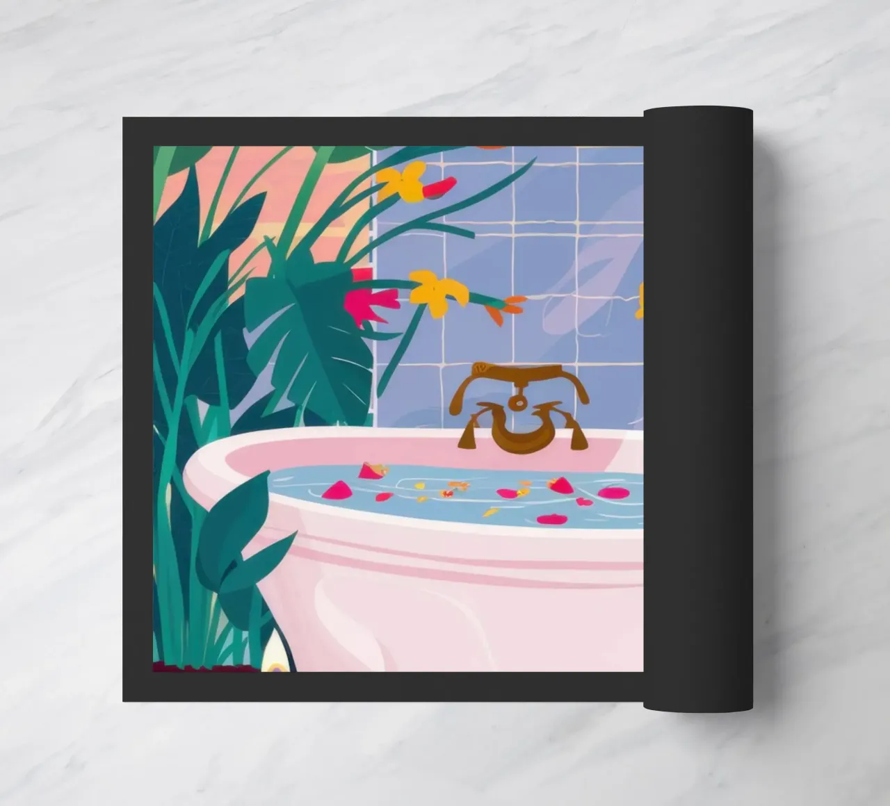 Shared Bath Serenity doormat by Pale Aura