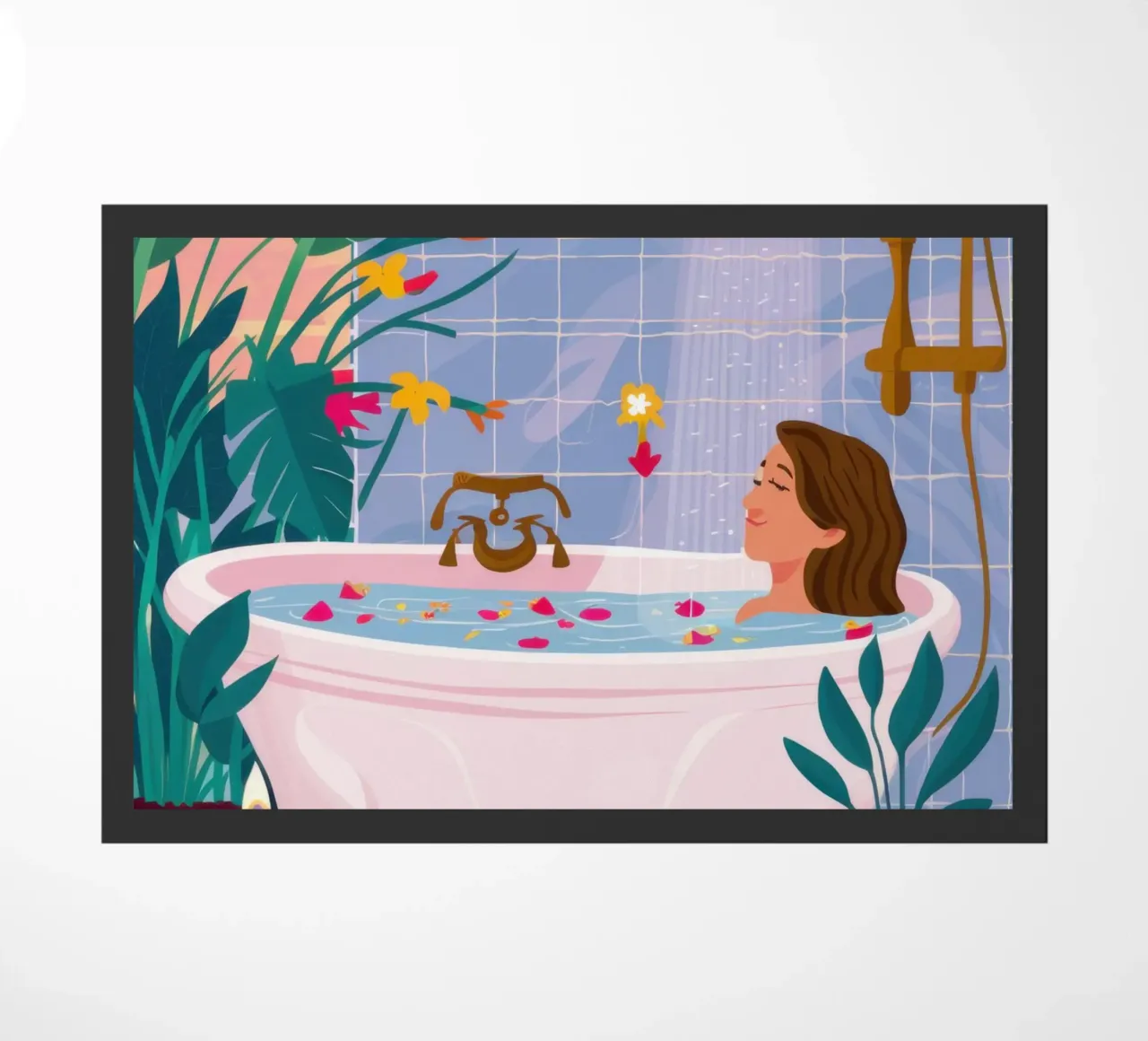 Shared Bath Serenity doormat by Pale Aura