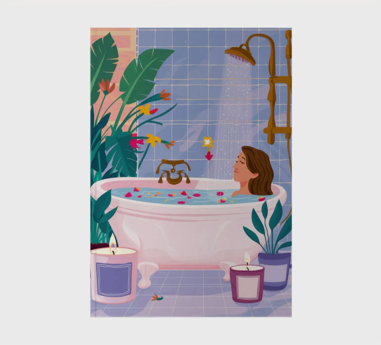 Shared Bath Serenity notebook by Pale Aura