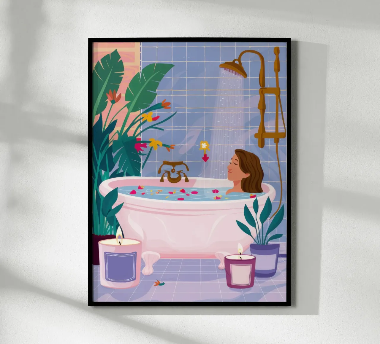 Bagno condiviso Serenità poster da Pale Aura