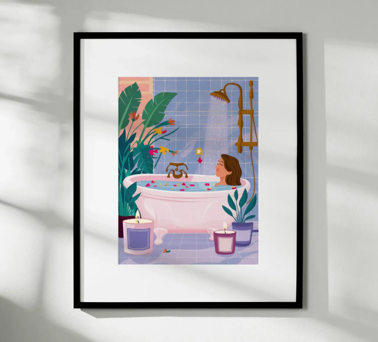 Bagno condiviso Serenità poster da Pale Aura