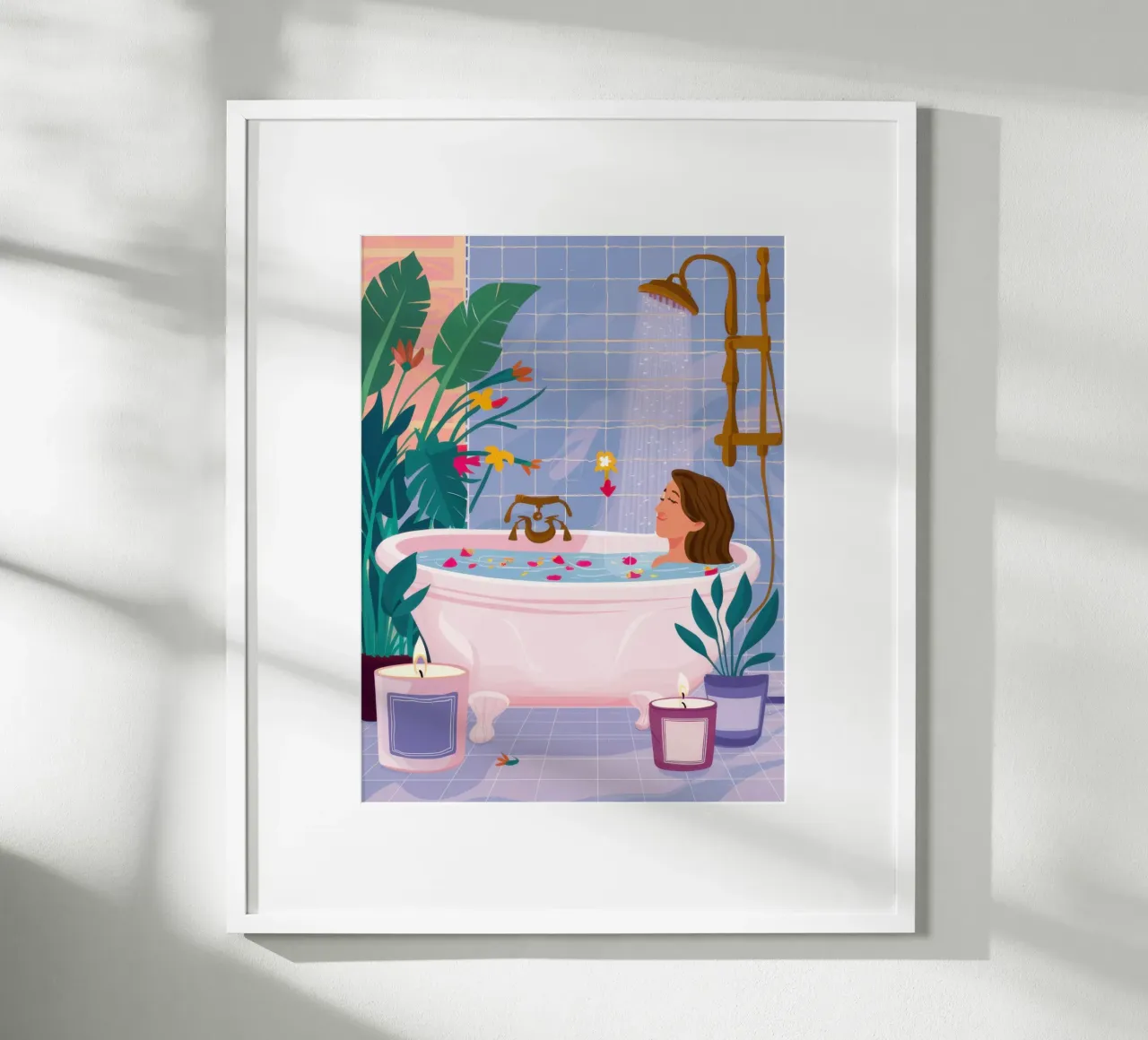 Bagno condiviso Serenità poster da Pale Aura