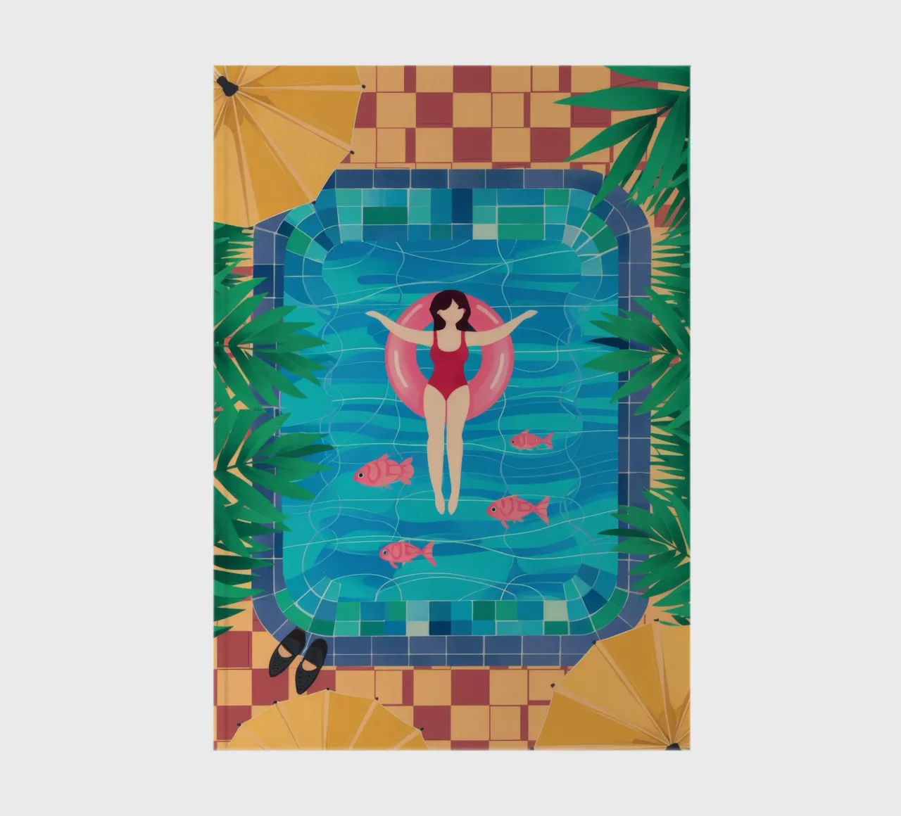 Pool Day Float notebook by Stone Decade