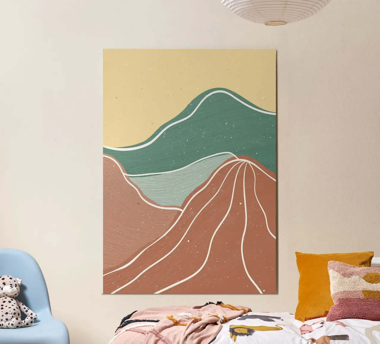MID CENTURY MOUNTAIN hahnemühle by MountainMinimalist