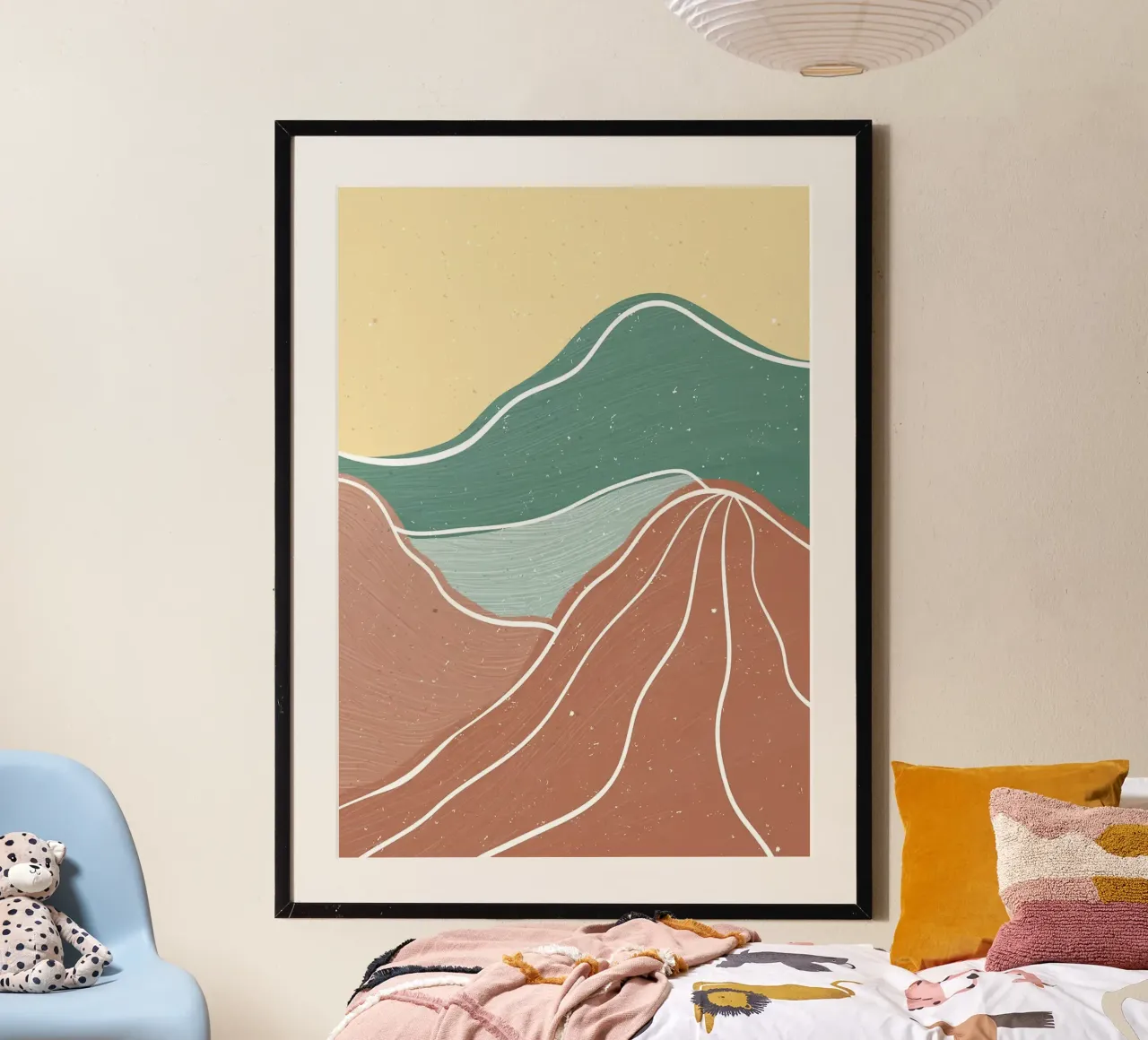 MID CENTURY MOUNTAIN hahnemühle by MountainMinimalist