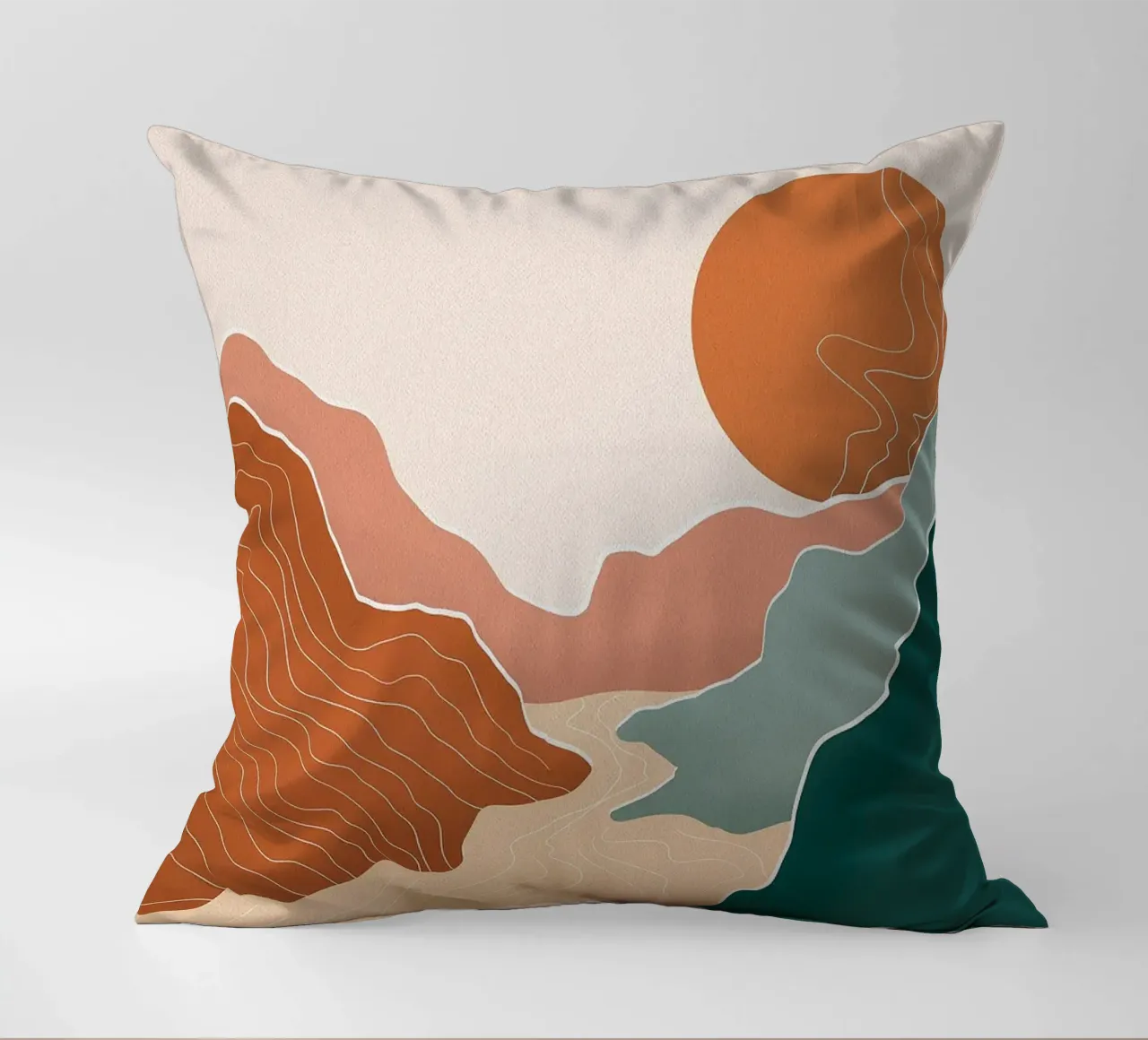 Colline del tramonto cuscino da MountainMinimalist