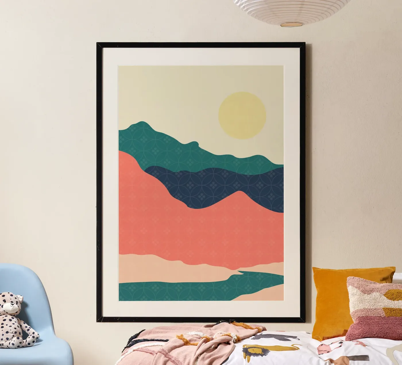 Pink Valley poster da MountainMinimalist