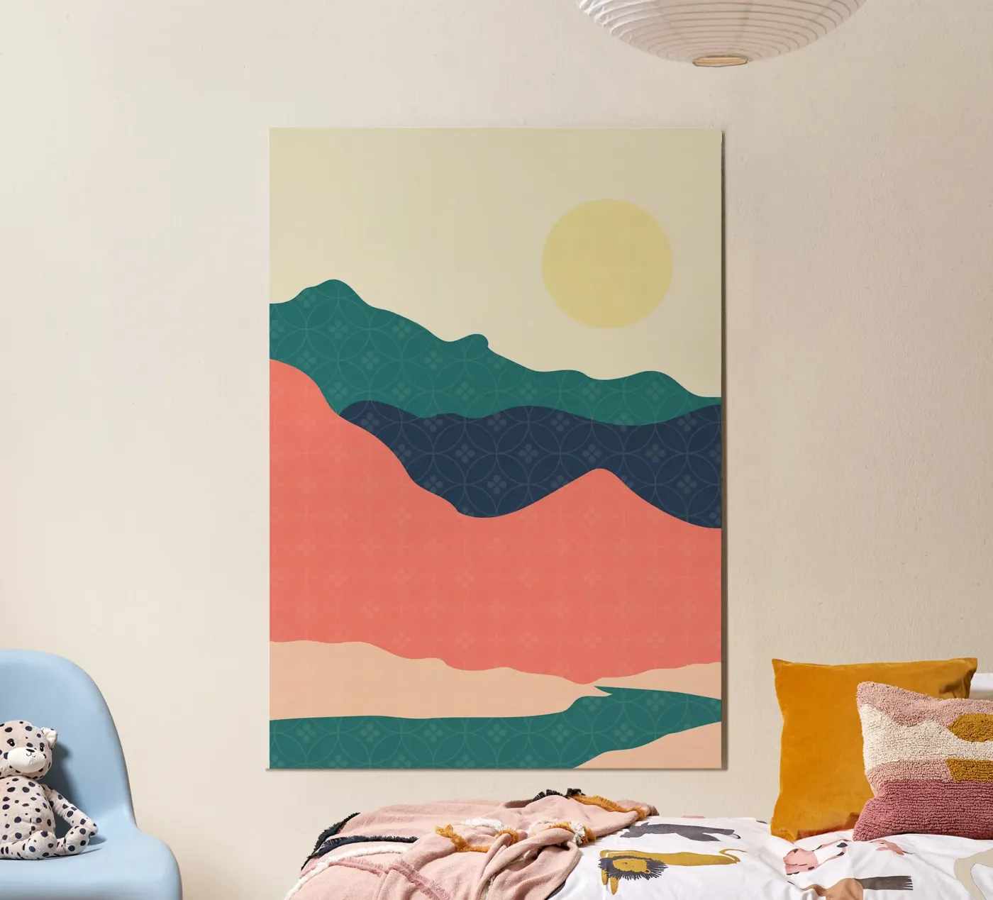 Pink Valley poster da MountainMinimalist