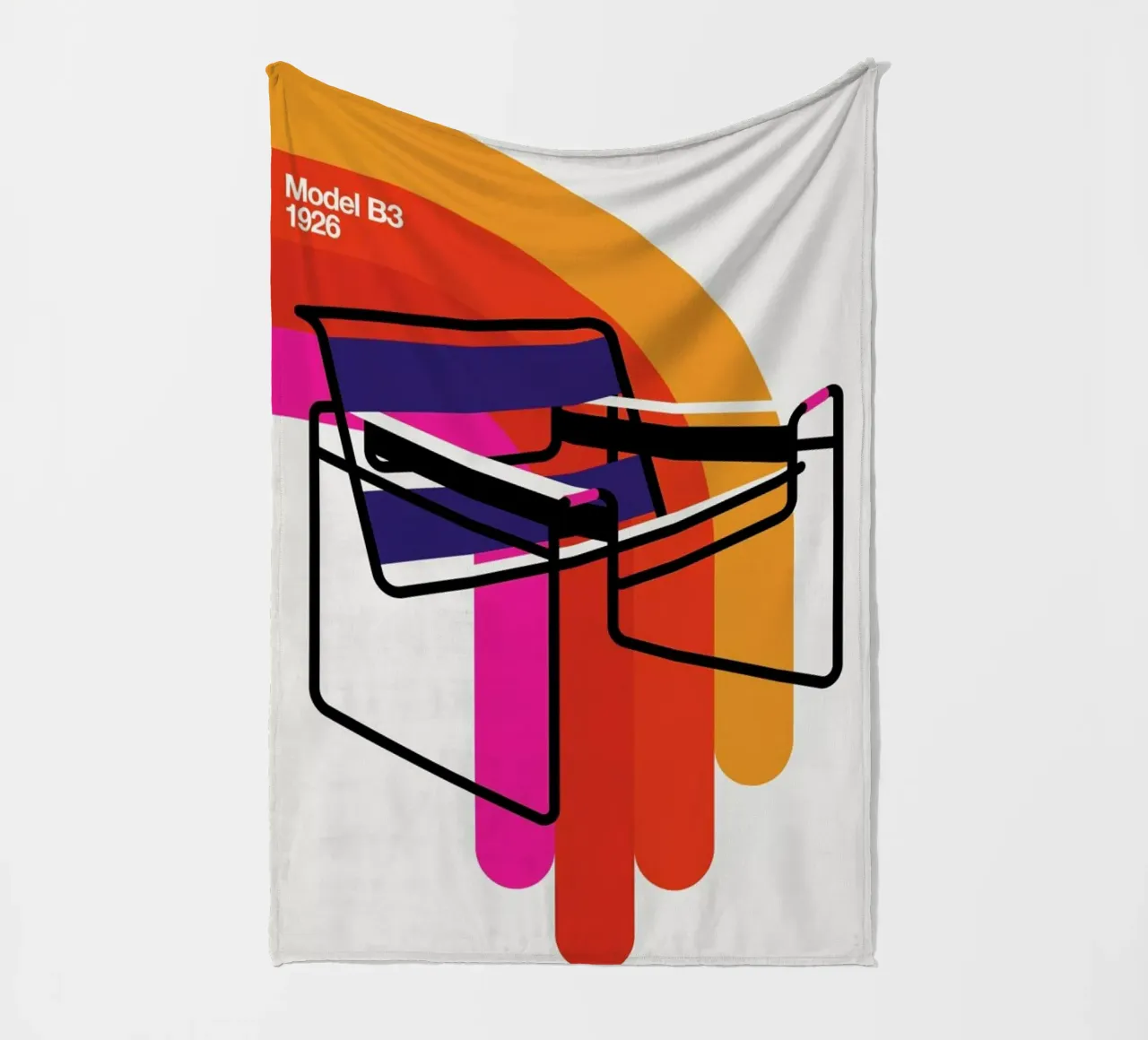 Model B3 fleece blanket by Bo Lundberg