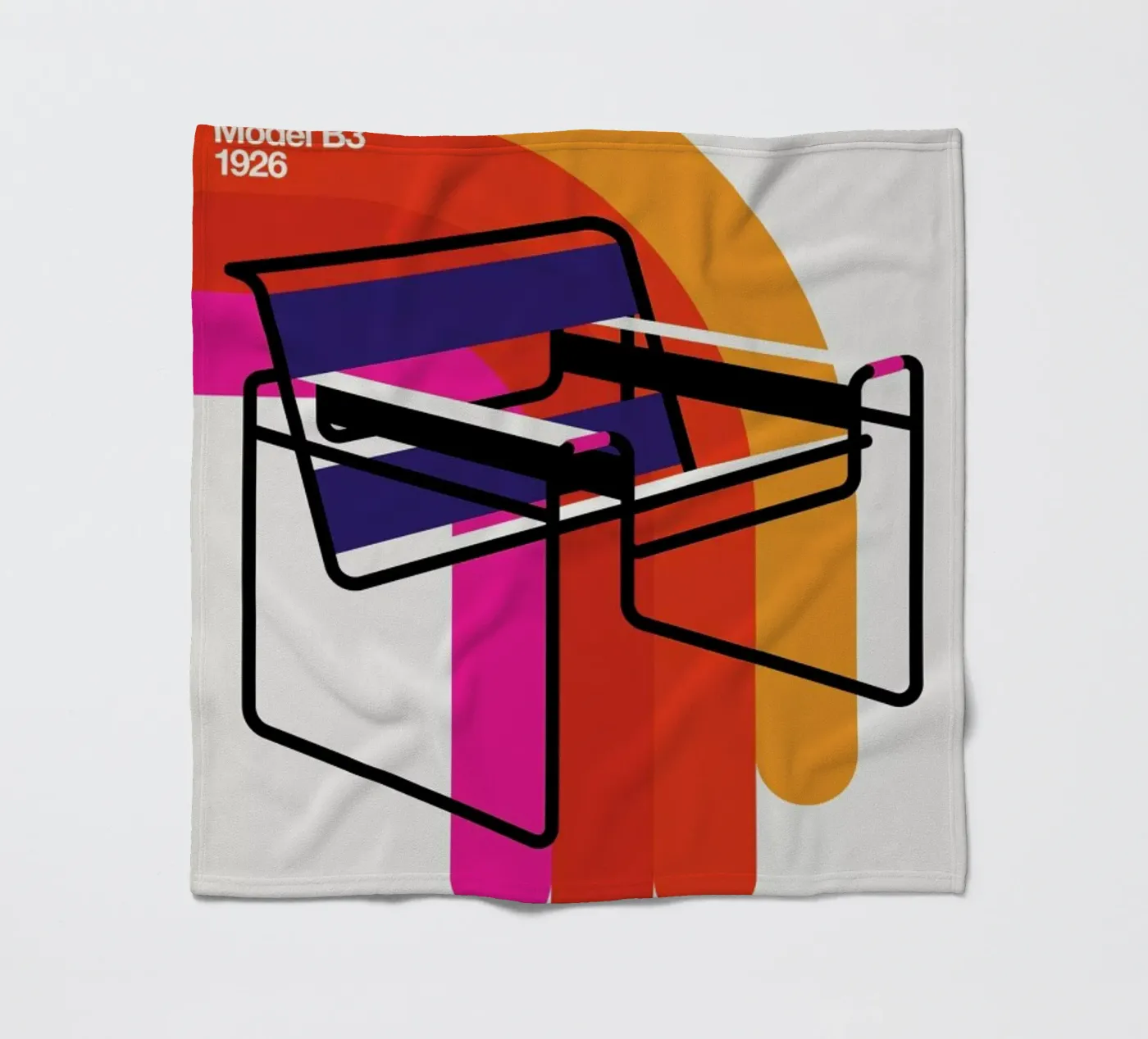 Modell B3 Fleecedecke von Bo Lundberg