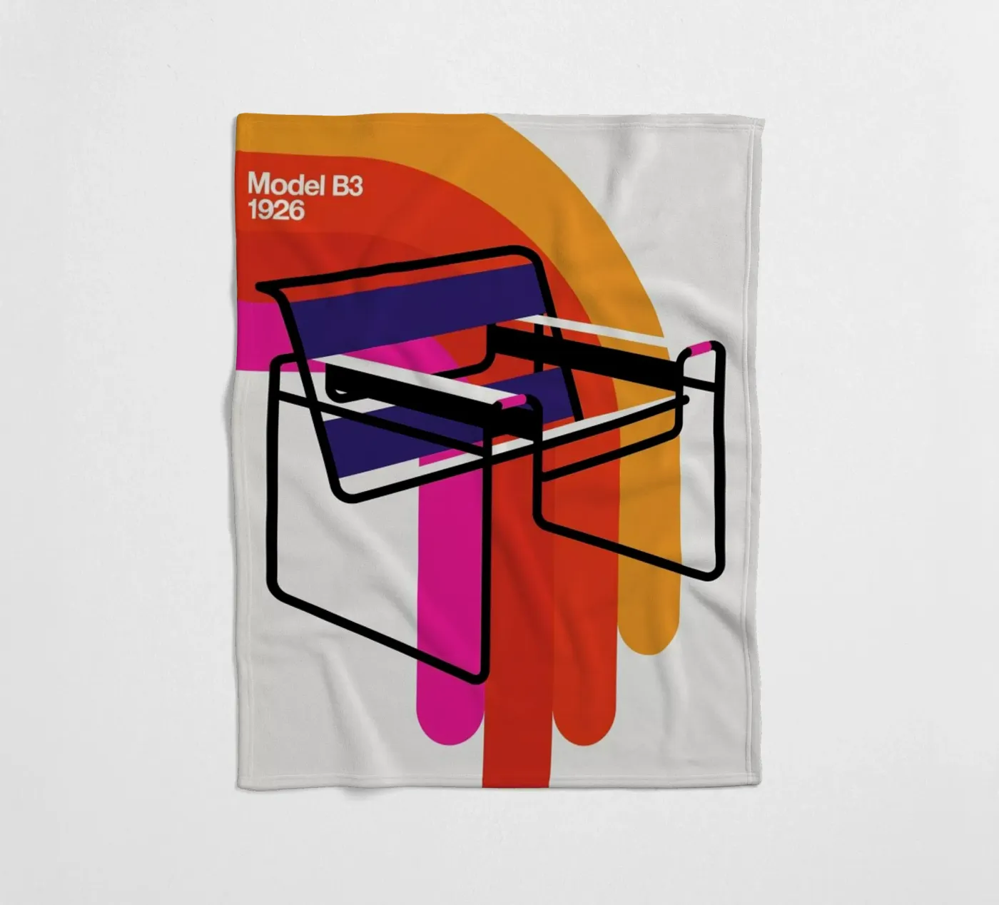 Modell B3 Fleecedecke von Bo Lundberg