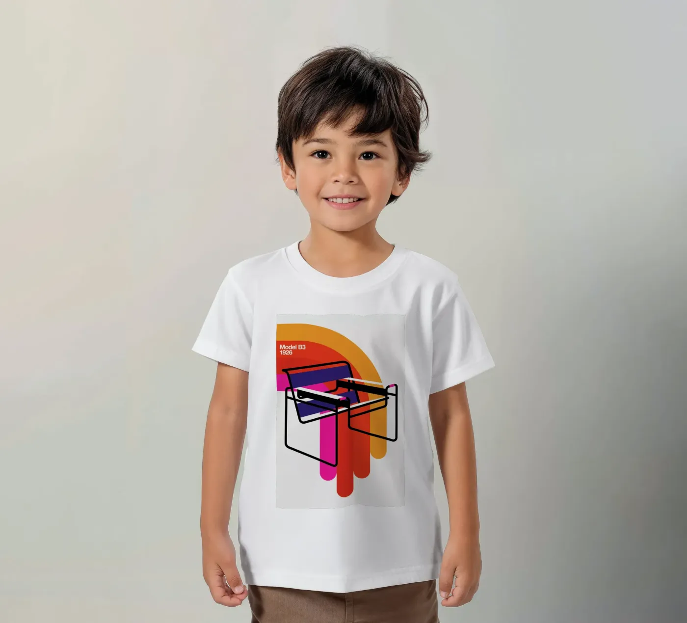 Model B3 kinder t-shirt van Bo Lundberg