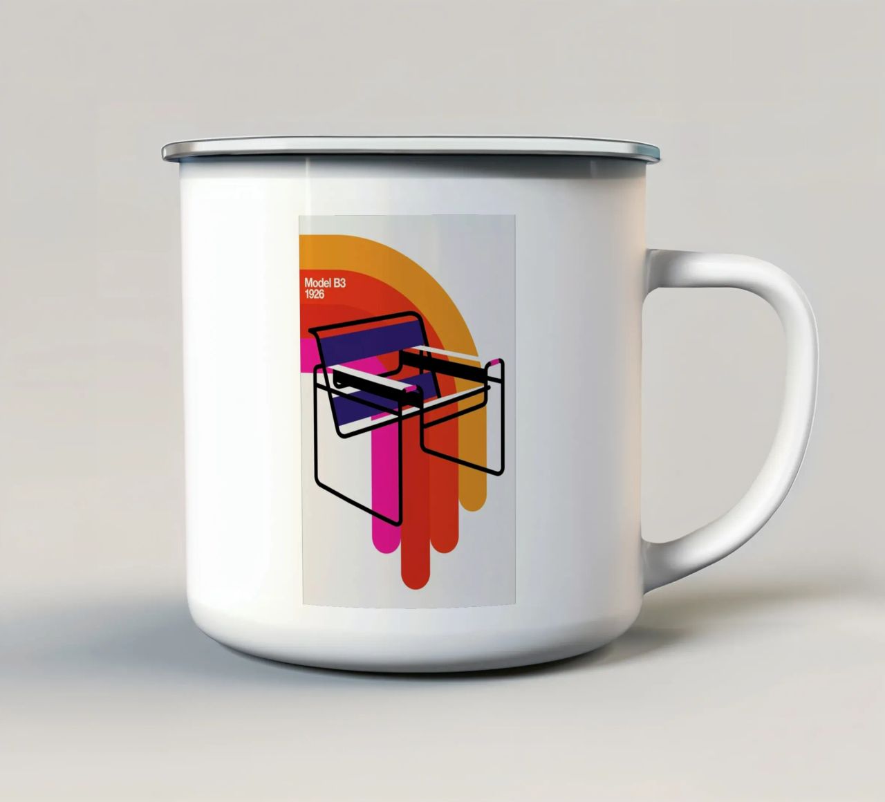 Model B3 tazza in smalto da Bo Lundberg
