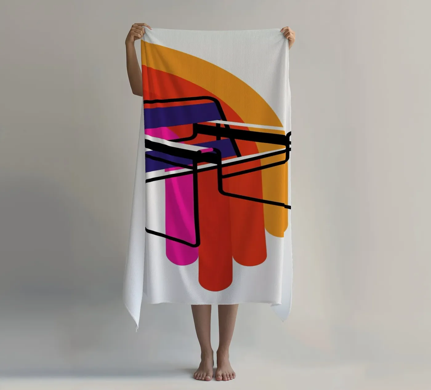 Model B3 strandhanddoek van Bo Lundberg