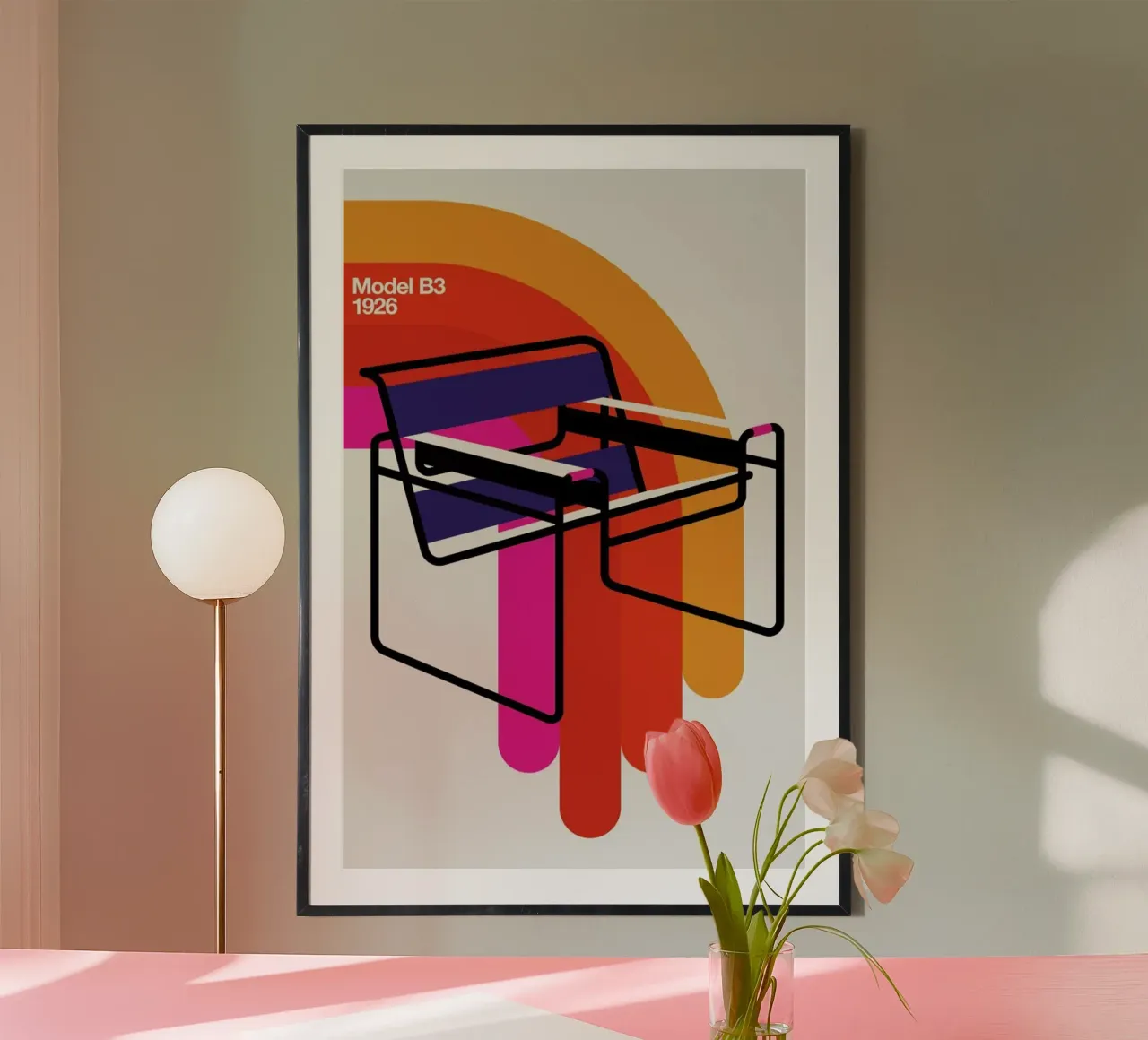 Model B3 poster da Bo Lundberg