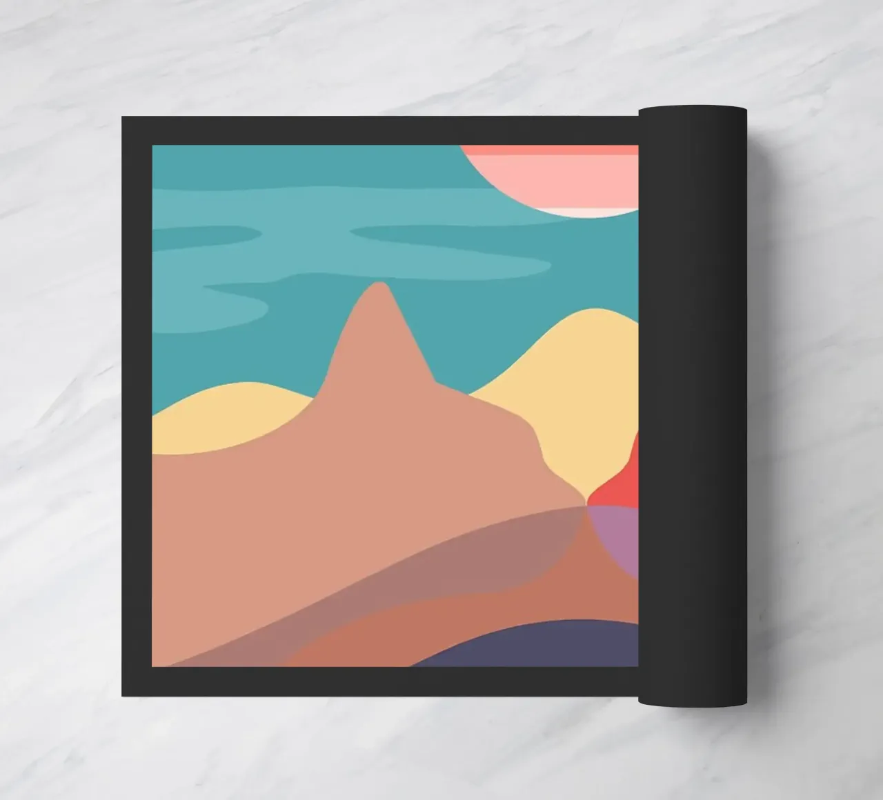 Paesaggio minimo del gatto zerbino da MountainMinimalist