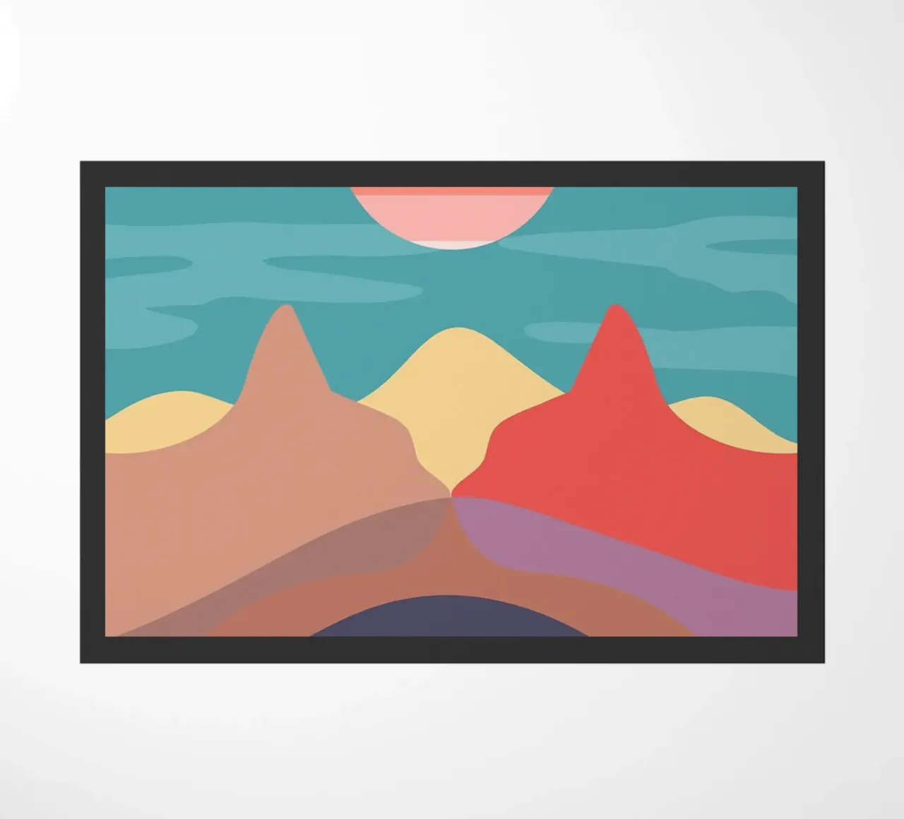 Paesaggio minimo del gatto zerbino da MountainMinimalist