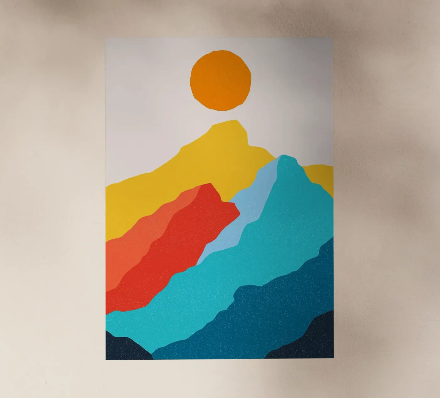 Il picco pellicola backlit da MountainMinimalist