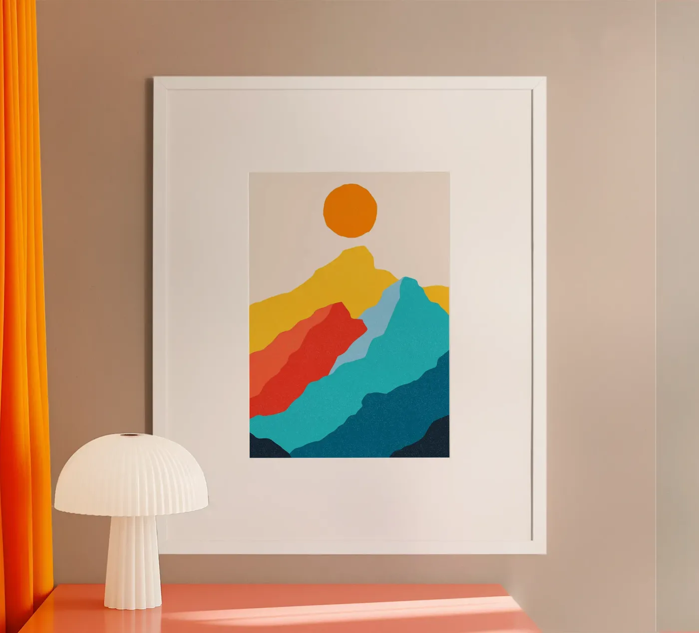 De piek poster van MountainMinimalist