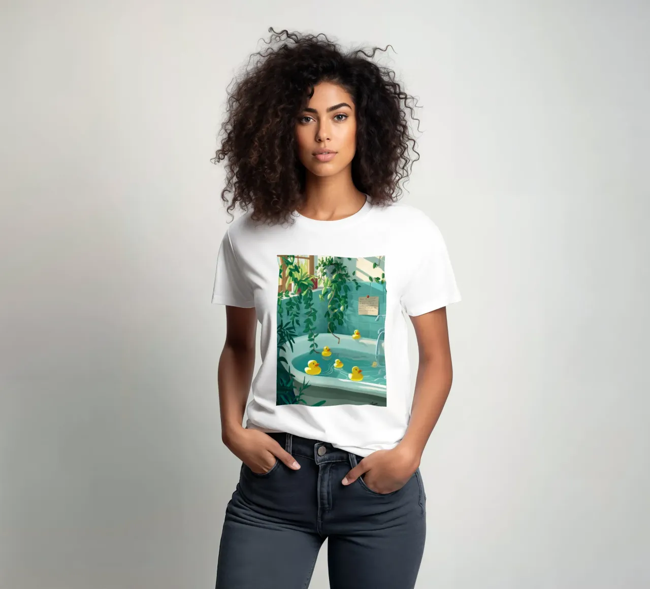 Rubber Duck Bath t-shirt by Pale Aura