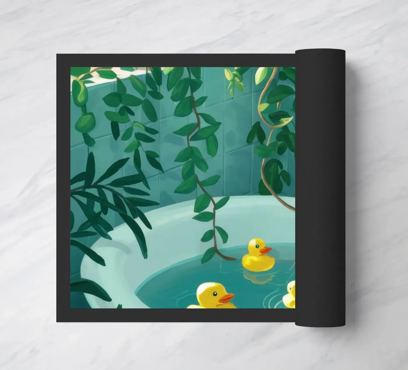 Rubber Duck Bath doormat by Pale Aura