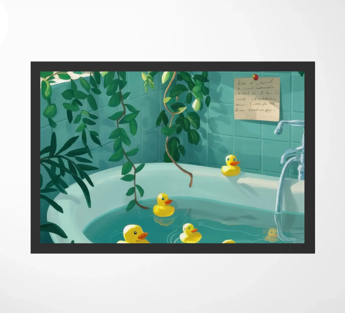 Rubber Duck Bath doormat by Pale Aura