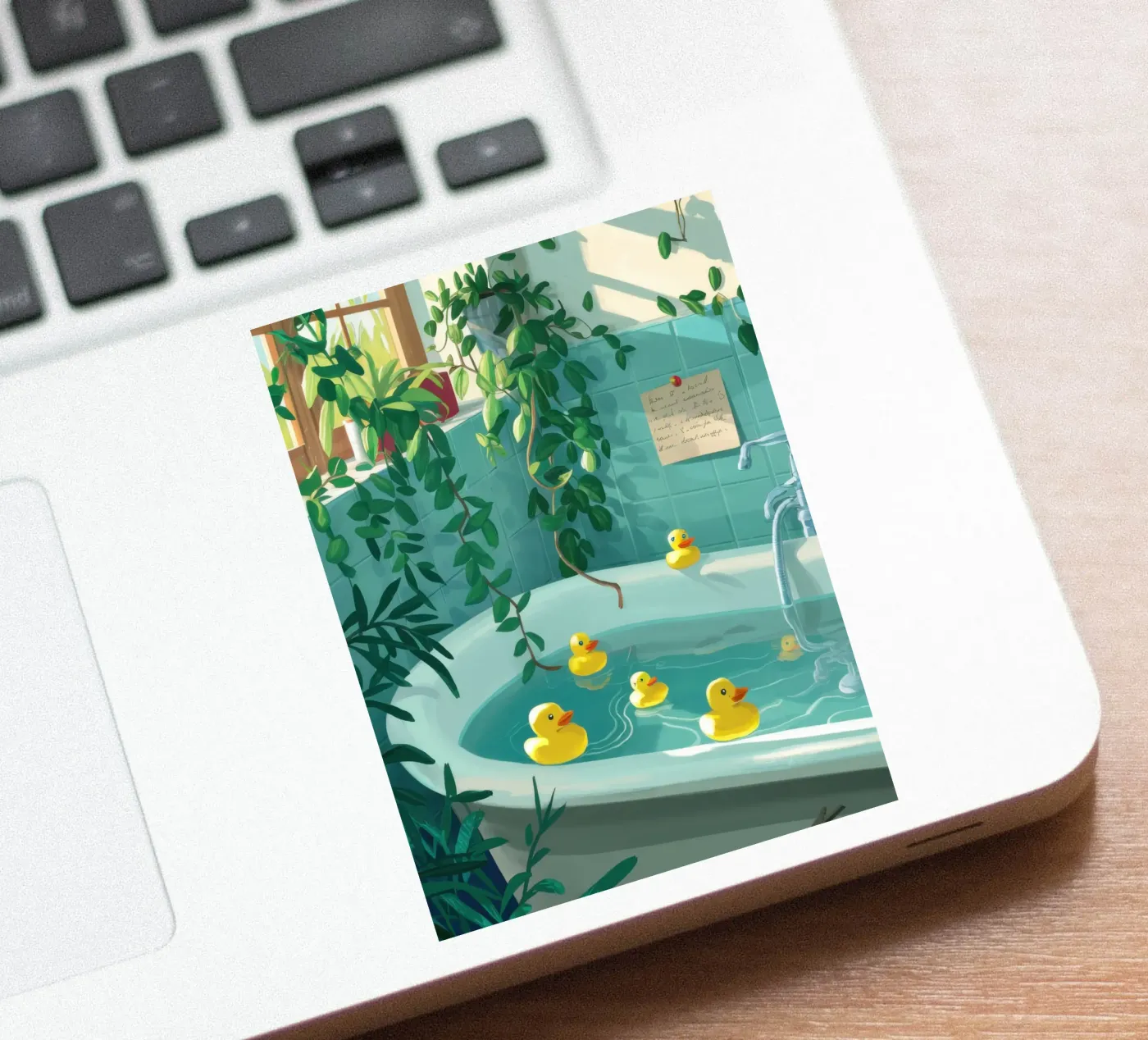 Badeend sticker van Pale Aura
