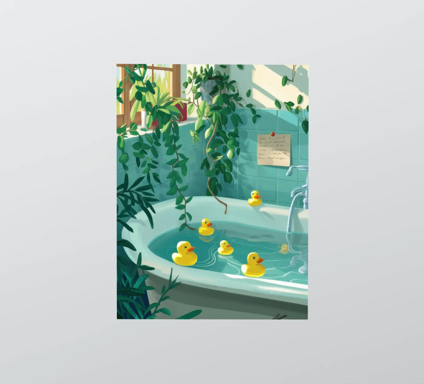 Badeend sticker van Pale Aura