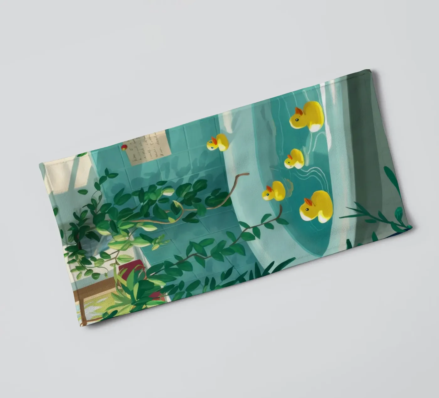 Badeend badhanddoek van Pale Aura