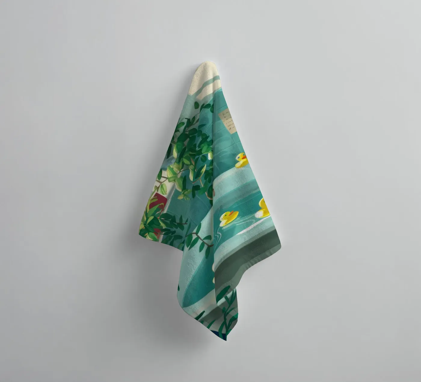 Badeend badhanddoek van Pale Aura