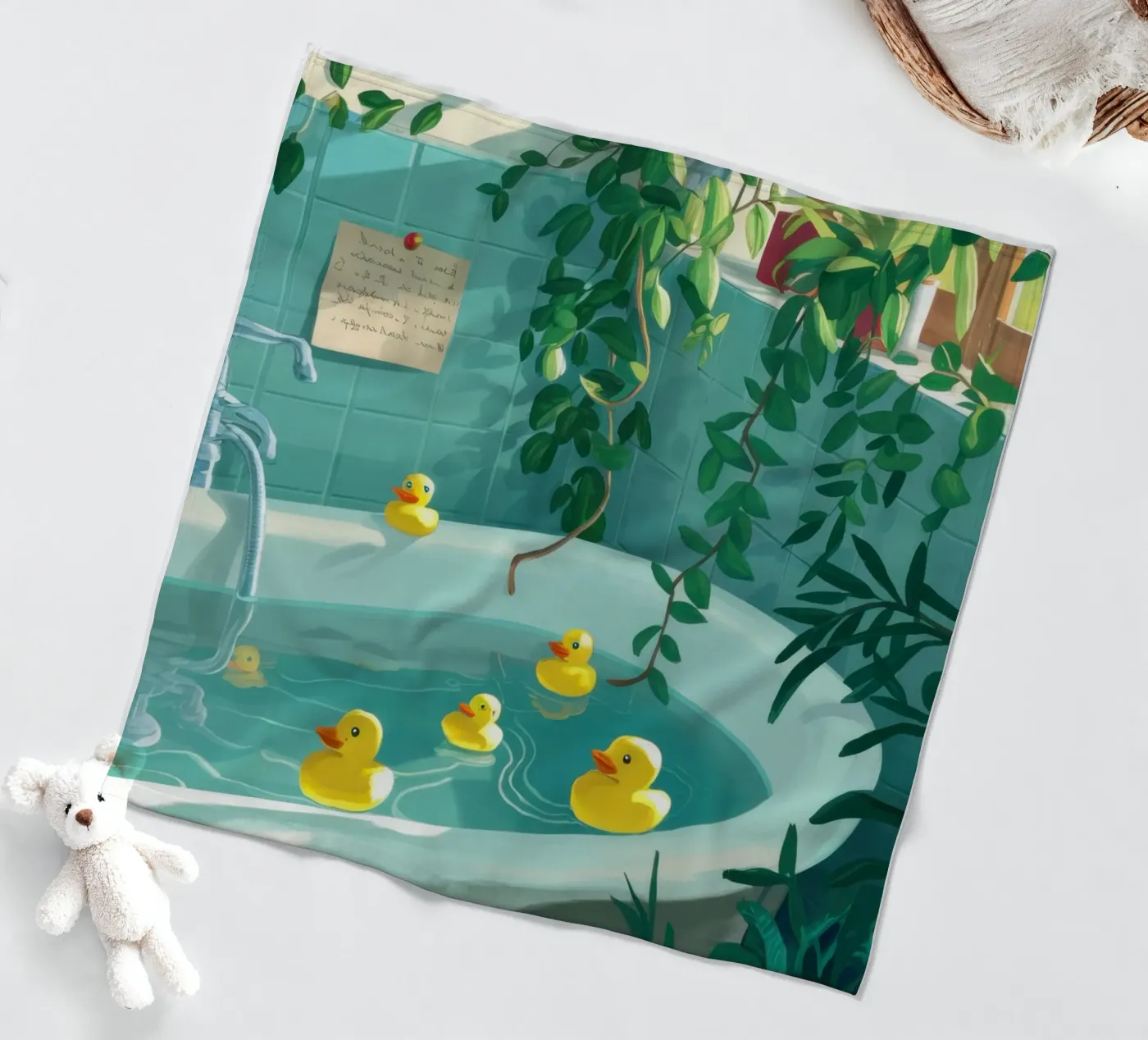 Badeend fleecedeken van Pale Aura