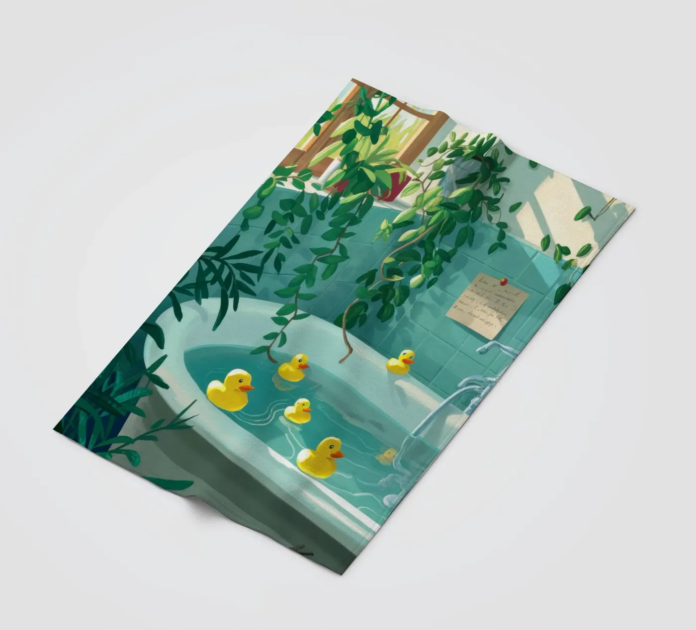 Badeend fleecedeken van Pale Aura