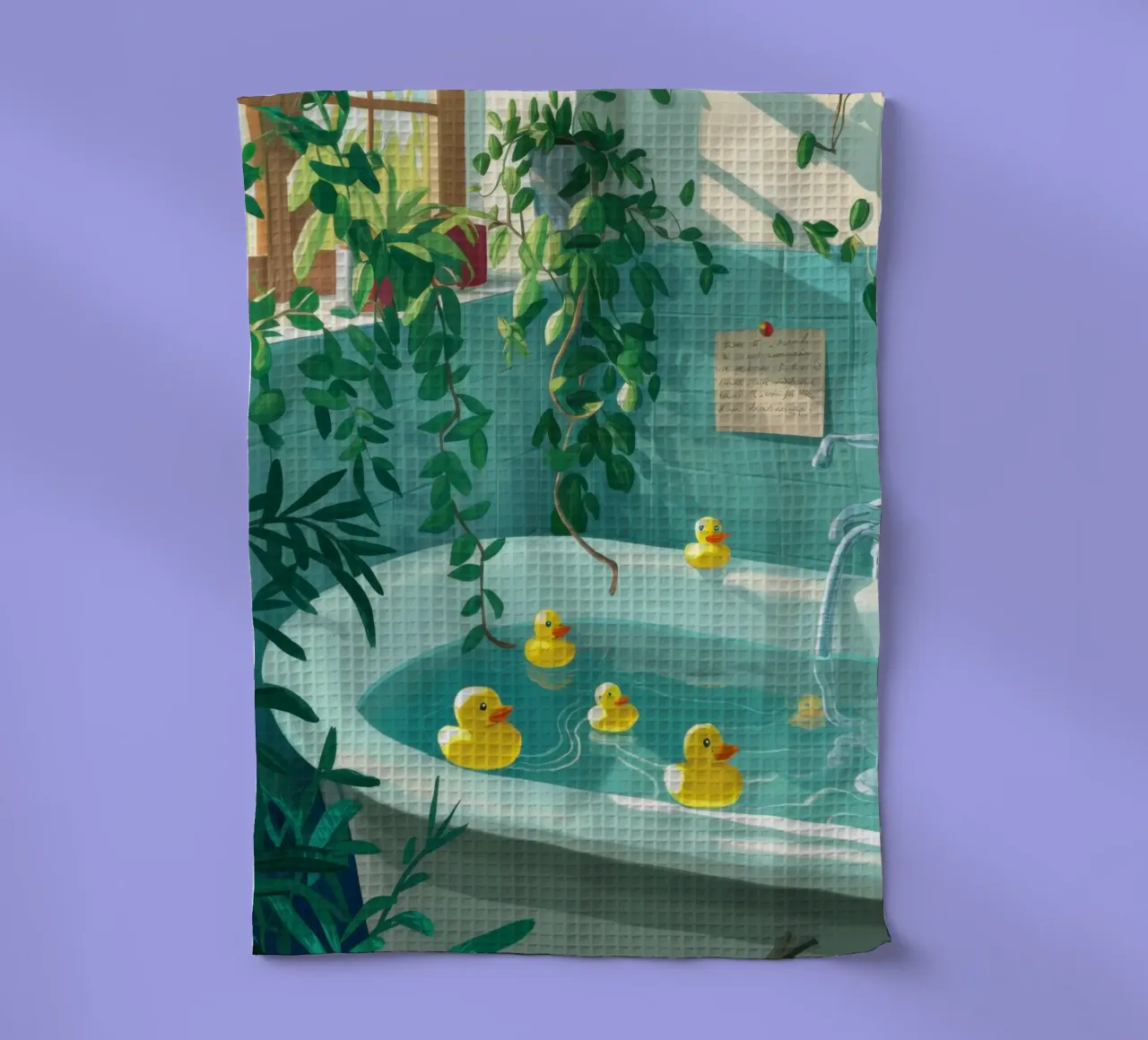 Bain de canard en caoutchouc torchon de Pale Aura
