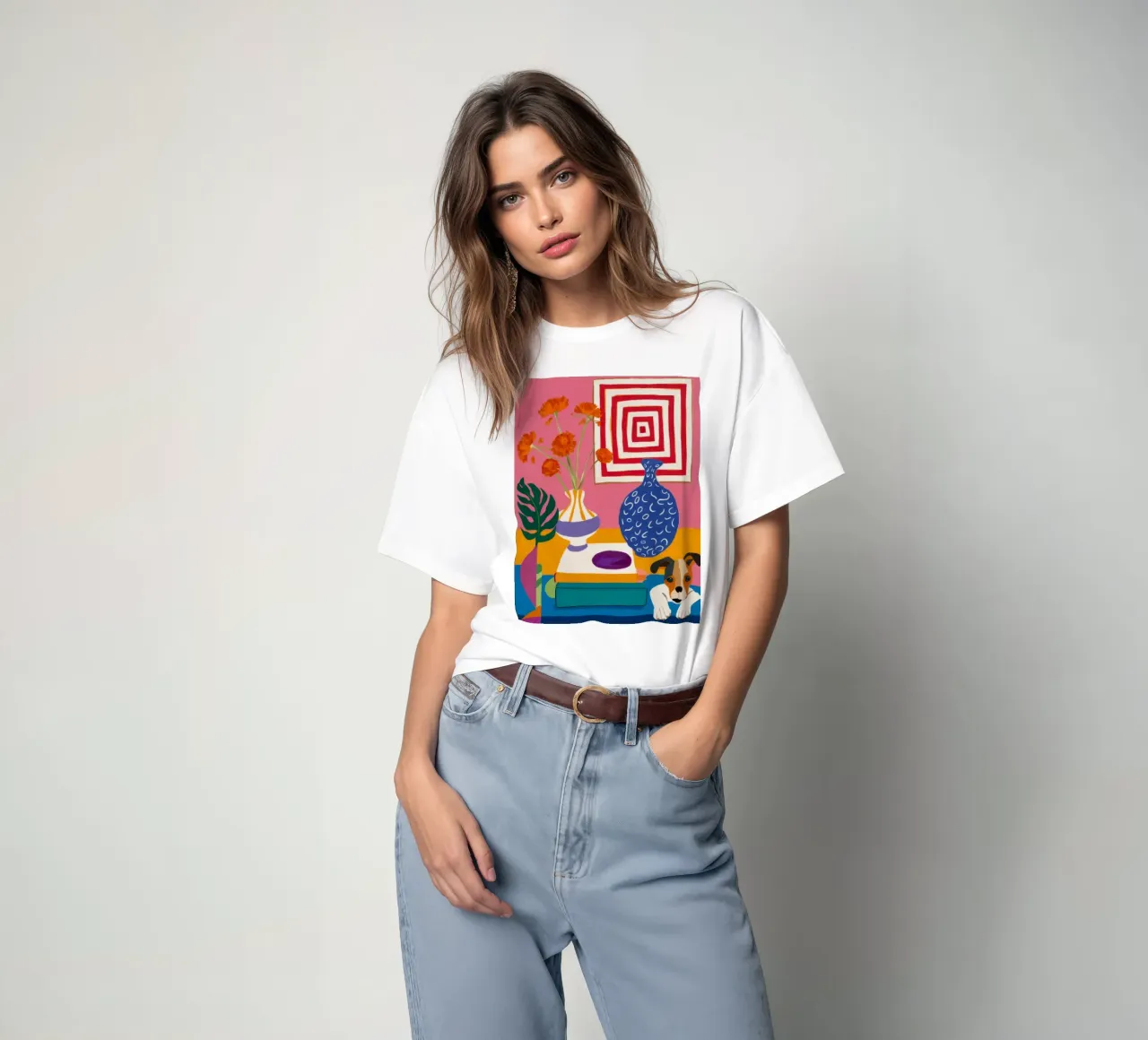 Coin lecture abstrait t-shirt de Stone Decade