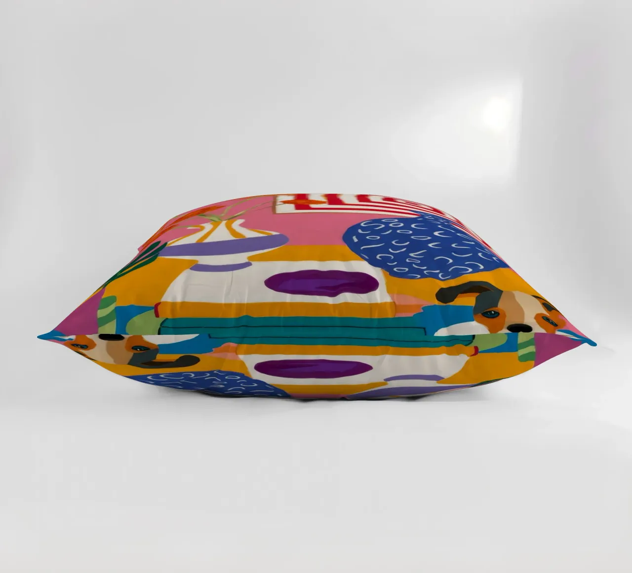 Abstract Reading Nook decorative cushion by Stone Decade