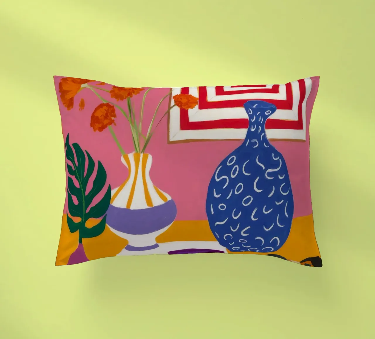 Abstract Reading Nook decorative cushion by Stone Decade