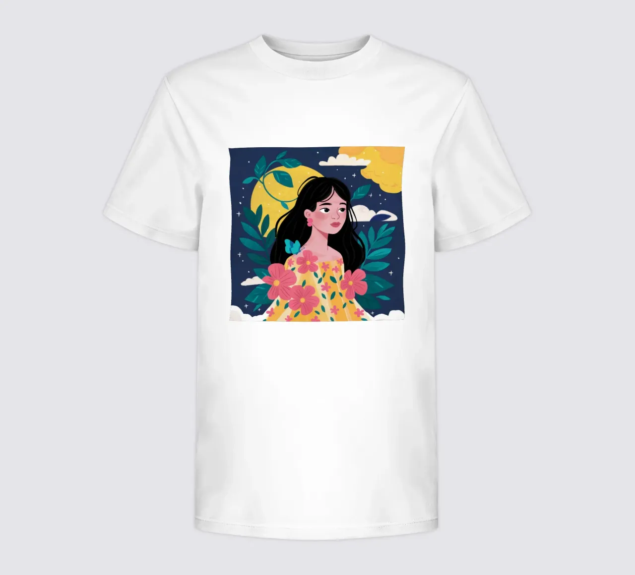 Celestial Bouquet kids t-shirt by Marigold Tiga