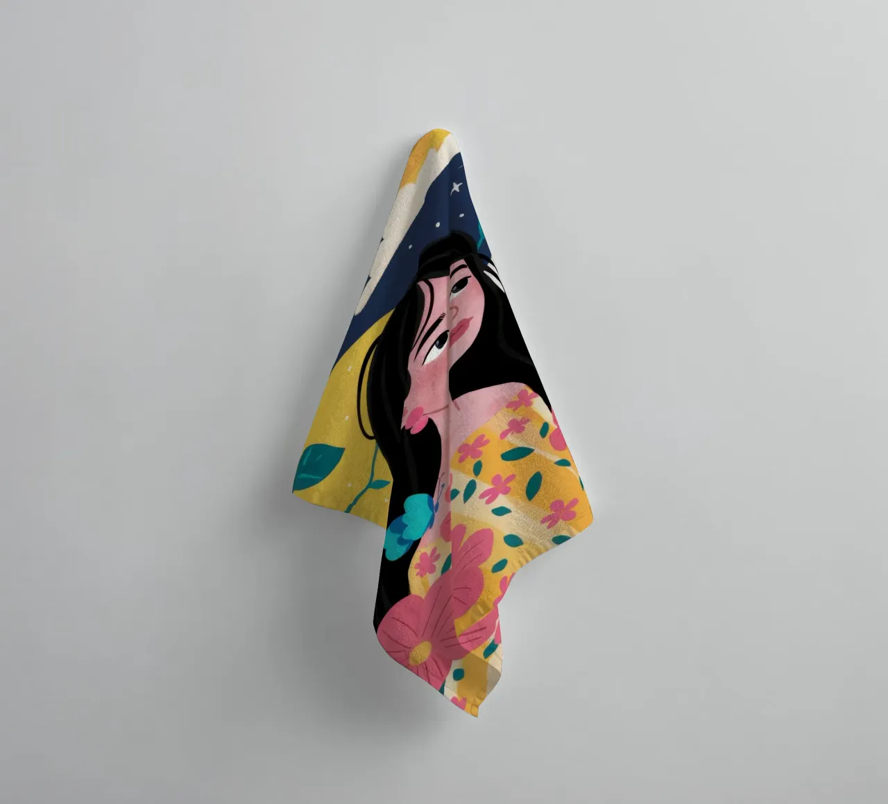 Celestial Bouquet towel by Marigold Tiga