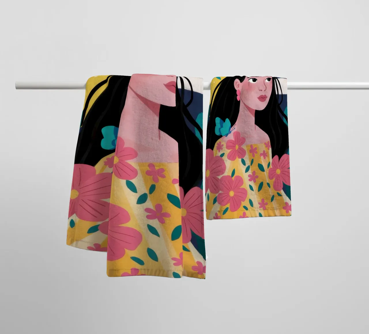 Celestial Bouquet towel by Marigold Tiga